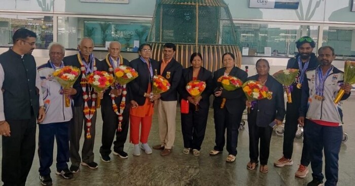92-year-old Palekanda Bopaiah won 2 golds in Australian Masters International Athletics Championship